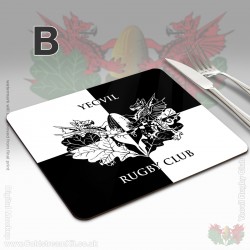 Hardboard Place Mats 191 x 229mm (set of 4) - Yeovil Rugby Club (FREE Personalisation)
