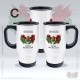 Stainless Steel White Thermos Travel Mug - Yeovil Rugby Club (FREE Personalisation)