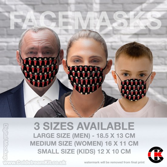 Coldstream Guards Regimental Face Mask (Non Medical Use) - FREE POSTAGE