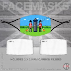 Pixel (Retro) Irish Guards, Regimental Face Mask (Non Medical Use) - FREE POSTAGE