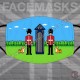 Pixel (Retro) Irish Guards, Regimental Face Mask (Non Medical Use) - FREE POSTAGE