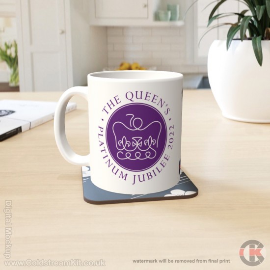 Queen's Platinum Jubilee, Coldstream Guards LIMITED EDITION Mug - Design 3 (choose your mug size)