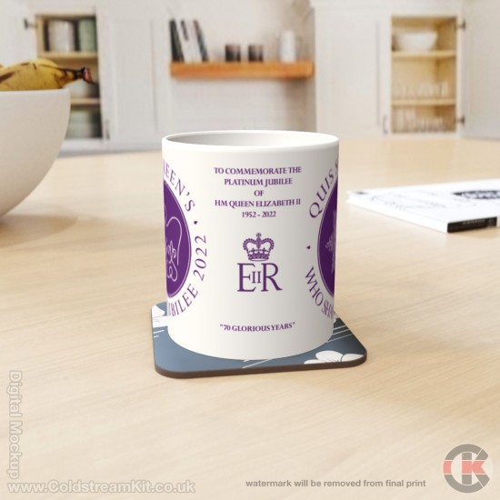 Queen's Platinum Jubilee, Irish Guards LIMITED EDITION Mug - Design 3 (choose your mug size)