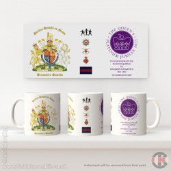 Queen's Platinum Jubilee, Grenadier Guards Cypher LIMITED EDITION Mug - Design 4 (choose your mug size)