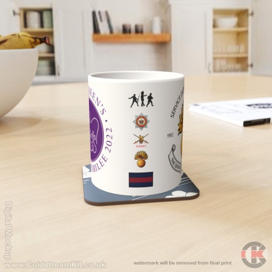 Queen's Platinum Jubilee, Grenadier Guards Grenade LIMITED EDITION Mug - Design 5 (choose your mug size)