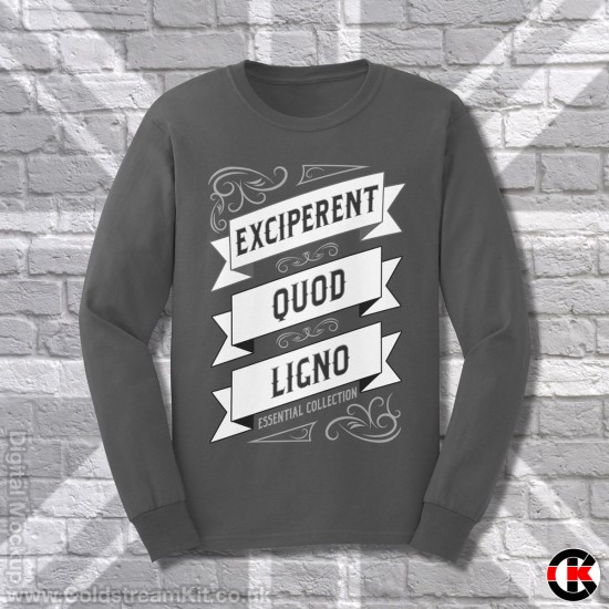 Latin Sweatshirt, Pick Up the Log, Exciperent Quod Ligno