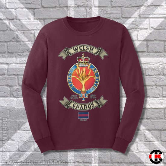 Retro Style (full colour) Welsh Guards, Sweatshirt