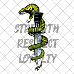 Snake (Serpent) around Bayonet